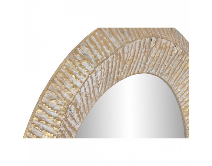 Стенно огледало Home ESPRIT Златен Модерен Гранитогрес 78 x 4 x 78 cm