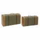 Комплект сандъци Home ESPRIT Зелен Дървен Пластно Тропически 60 x 24 x 38 cm Комплект сандъци Home ESPRIT Зелен Дървен Пластно Тропически 60 x 24 x 38 cm