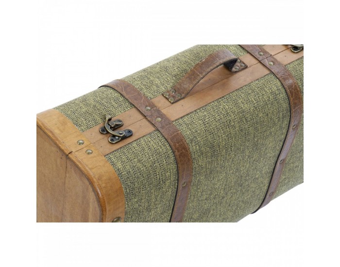 Комплект сандъци Home ESPRIT Зелен Дървен Пластно Тропически 60 x 24 x 38 cm Комплект сандъци Home ESPRIT Зелен Дървен Пластно Тропически 60 x 24 x 38 cm
