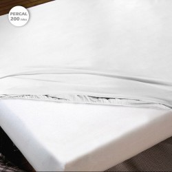 Регулируем чаршаф с ластик Hosteline IRIS PREMIUM Бял 90 легло - Спално бельо