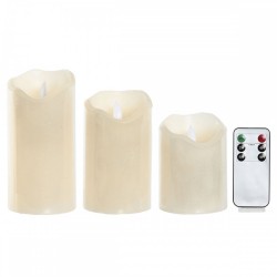 LED Свещ Home ESPRIT Бежов 25 x 10 x 20 cm - Осветителни тела