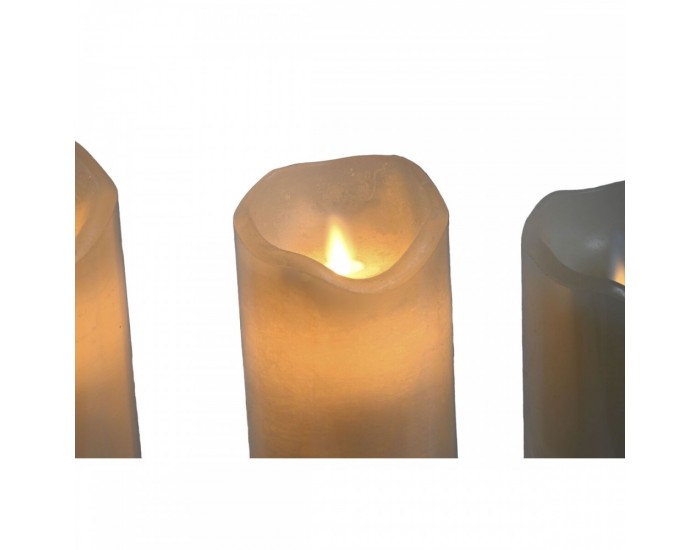 LED Свещ Home ESPRIT Бежов 25 x 10 x 20 cm LED Свещ Home ESPRIT Бежов 25 x 10 x 20 cm
