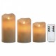 LED Свещ Home ESPRIT Бежов 25 x 10 x 20 cm LED Свещ Home ESPRIT Бежов 25 x 10 x 20 cm