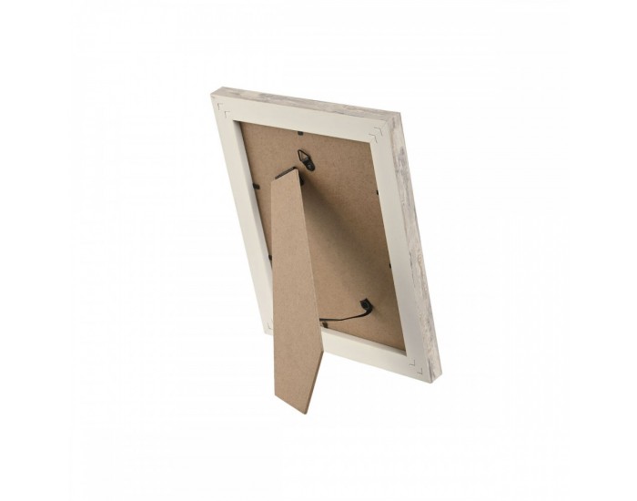 Рамка за снимки Home ESPRIT Бял Естествен Кристал полистирен Скандинавски 19,5 x 2 x 24,5 cm (2 броя)