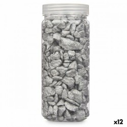 Декоративни Камъни Сребрист 10 - 20 mm 700 g (12 броя) - Външно осветление, Мрежи и Декорация