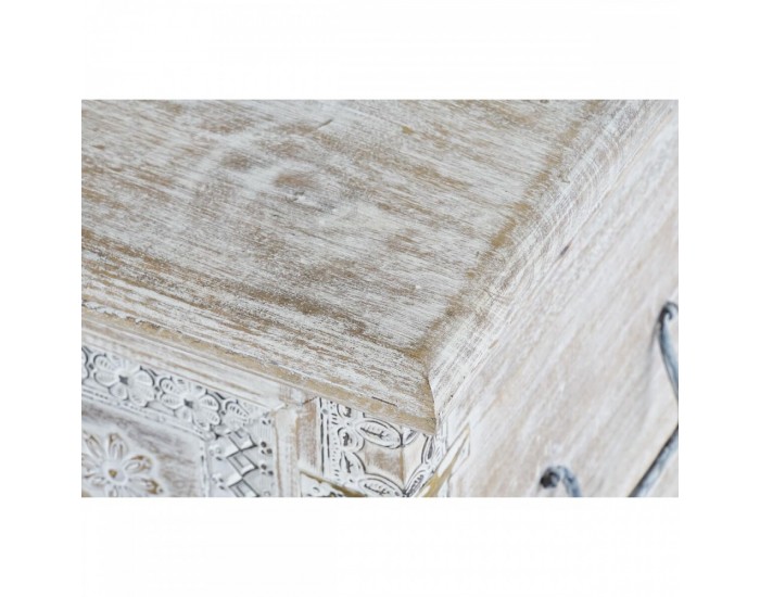 Ракла DKD Home Decor Бял Месинг Дърво манго (88 x 40 x 45 cm) Ракла DKD Home Decor Бял Месинг Дърво манго (88 x 40 x 45 cm)