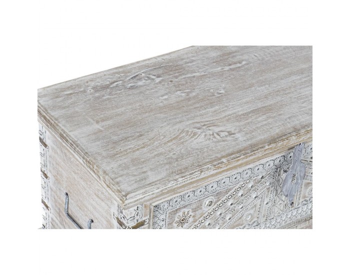 Ракла DKD Home Decor Бял Месинг Дърво манго (88 x 40 x 45 cm) Ракла DKD Home Decor Бял Месинг Дърво манго (88 x 40 x 45 cm)