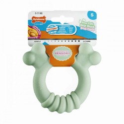 Гризалка за кучета Nylabone SENSORY TACTILE RING Зелен Фъстъчено масло Пиле S - Домашни любимци