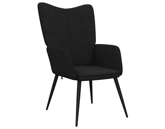 Sonata H Релаксиращ стол, черен, плат