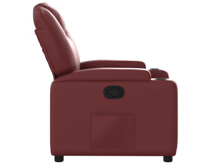 Sonata H Реклайнер стол, виненочервен, изкуствена кожа