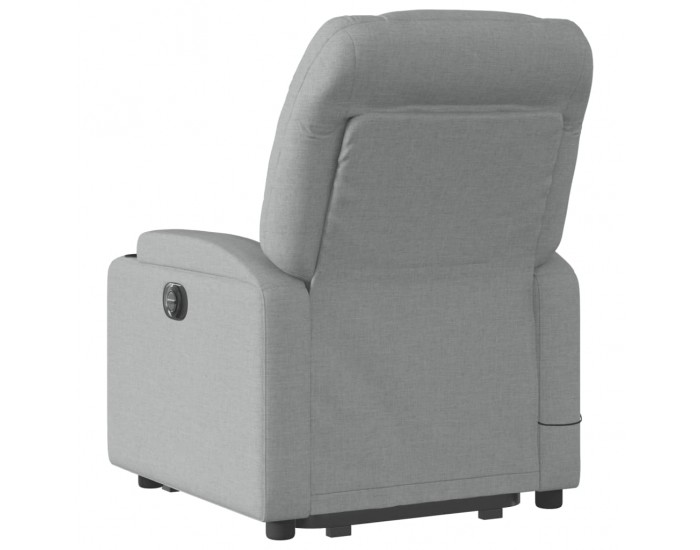 Sonata H Електрически изправящ масажен реклайнер стол светлосив текстил