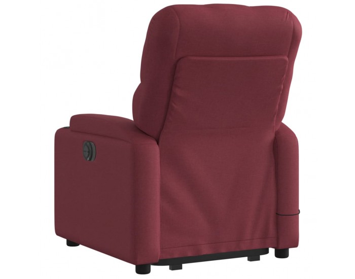 Sonata H Електрически изправящ масажен реклайнер виненочервен текстил