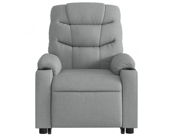 Sonata H Електрически изправящ реклайнер стол, светлосив, текстил