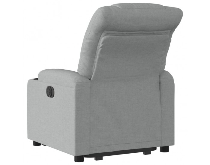 Sonata H Електрически изправящ реклайнер стол, светлосив, текстил