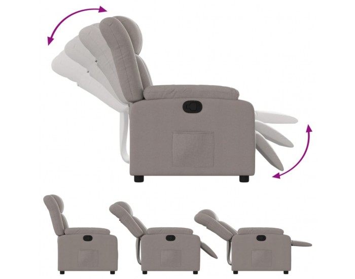 Sonata H Наклоняем стол, таупе, текстил