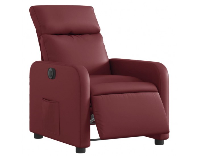 Sonata H Електрически наклоняем стол, виненочервен, изкуствена кожа