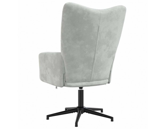 Sonata H Релакс стол, светлосив, кадифе