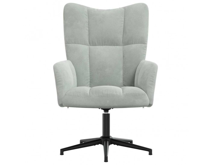 Sonata H Релакс стол, светлосив, кадифе