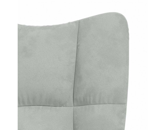 Sonata H Релакс стол, светлосив, кадифе