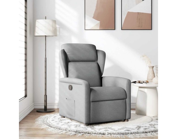 Sonata H Реклайнер стол, светлосив, текстил