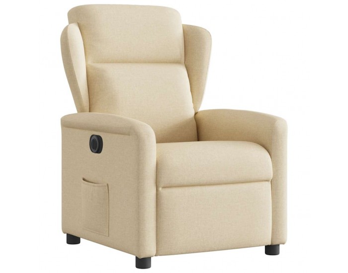 Sonata H Електрически стол реклайнер , кремав, текстил