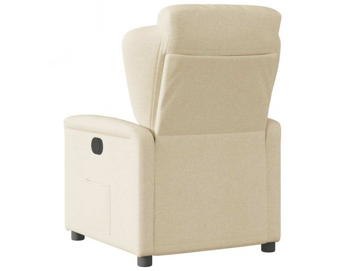 Sonata H Електрически стол реклайнер , кремав, текстил