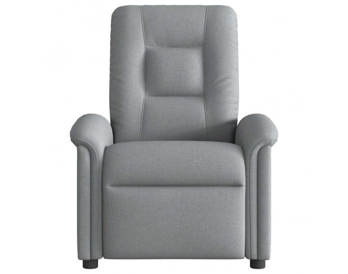 Sonata H Масажен реклайнер стол, светлосив, текстил