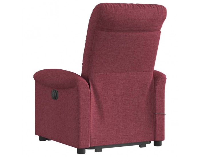 Sonata H Електрически изправящ масажен реклайнер виненочервен текстил