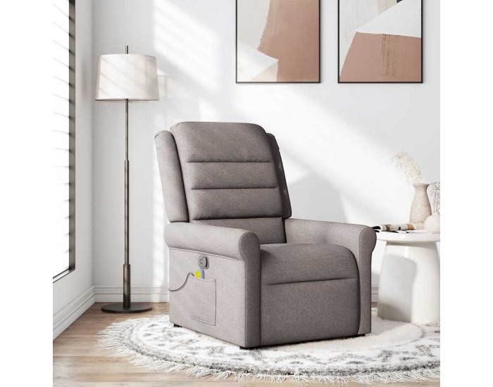 Sonata H Масажен наклоняем стол, таупе, текстил