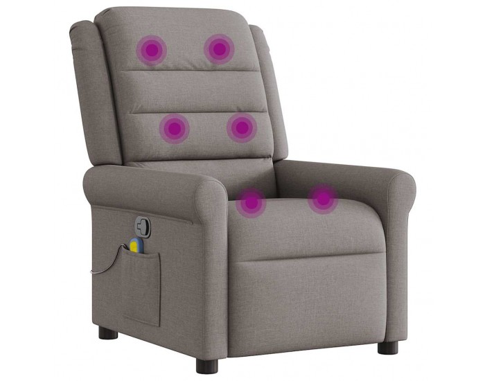 Sonata H Масажен наклоняем стол, таупе, текстил