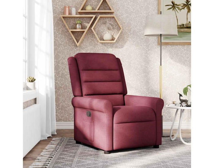 Sonata H Стол реклайнер, виненочервен, текстил