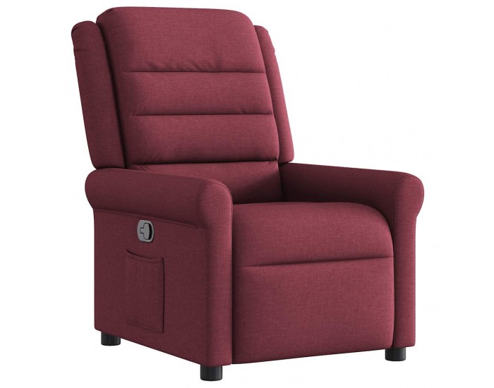 Sonata H Стол реклайнер, виненочервен, текстил