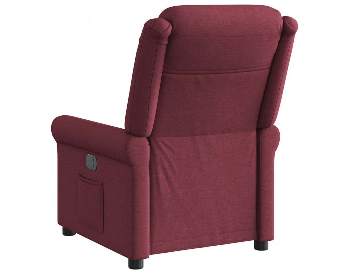 Sonata H Стол реклайнер, виненочервен, текстил