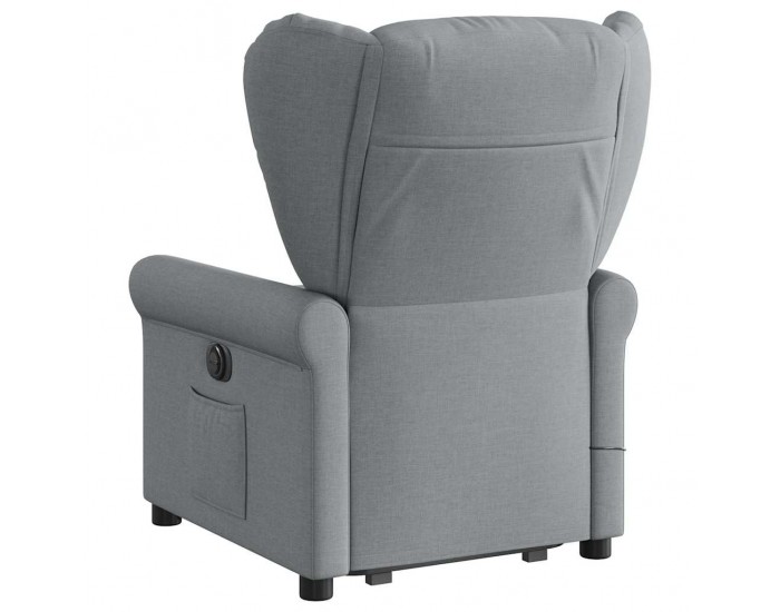 Sonata H Електрически изправящ масажен реклайнер стол светлосив текстил