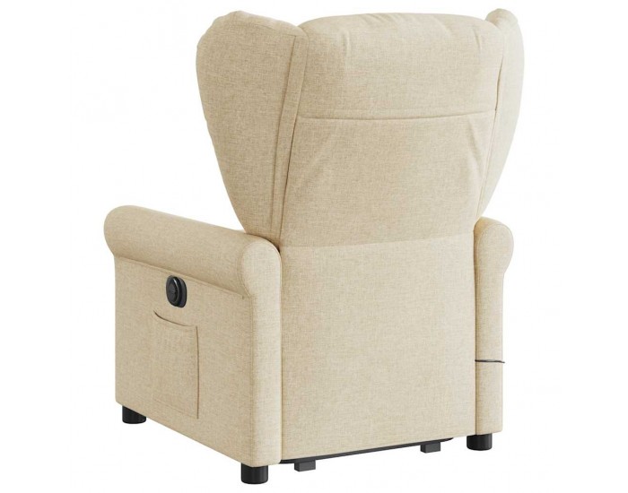 Sonata H Електрически изправящ масажен реклайнер стол кремав текстил