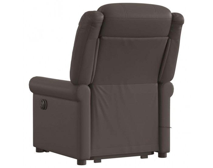 Sonata H Електрически изправящ масажен реклайнер стол, кафяв, еко кожа