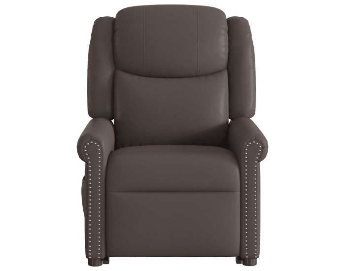 Sonata H Електрически изправящ масажен реклайнер стол, кафяв, еко кожа