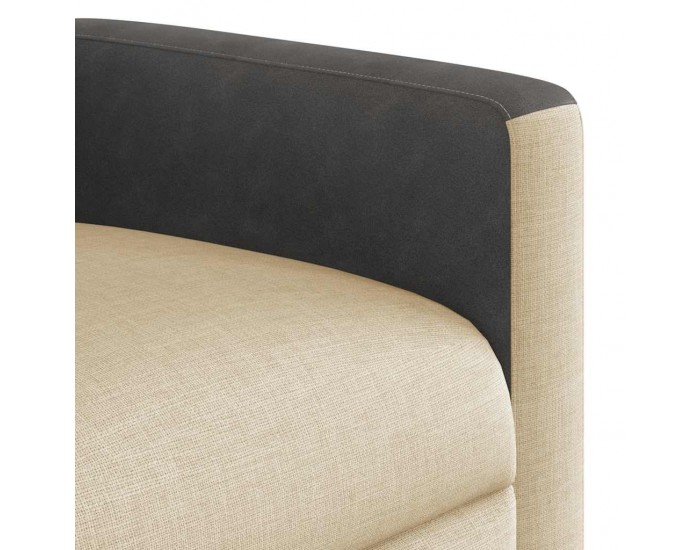 Sonata H Електрически стол реклайнер , кремав, текстил