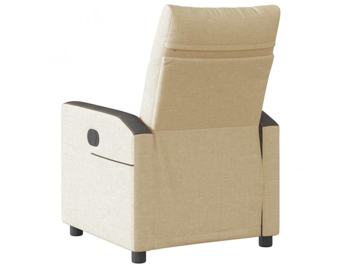 Sonata H Електрически стол реклайнер , кремав, текстил