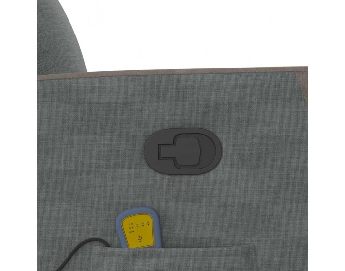 Sonata H Изправящ масажен реклайнер стол,тъмносив, текстил