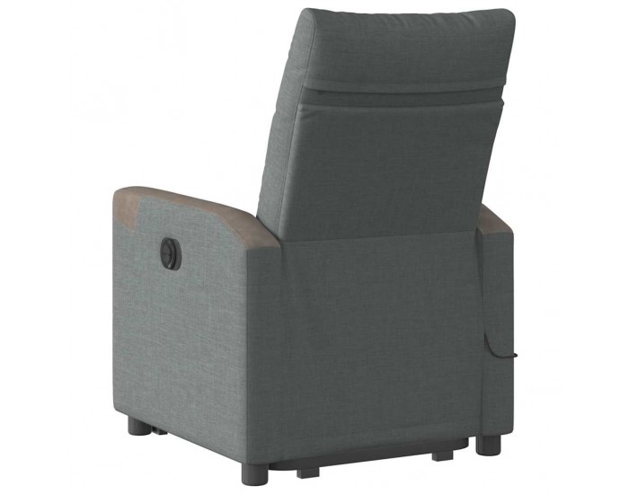 Sonata H Изправящ масажен реклайнер стол,тъмносив, текстил