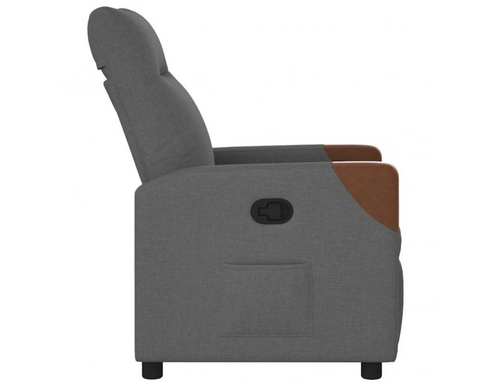 Sonata H Реклайнер, тъмносив, текстил