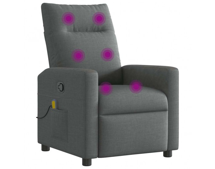 Sonata H Масажен наклоняем стол, тъмносив, текстил