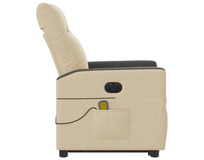 Sonata H Електрически изправящ масажен реклайнер стол кремав текстил