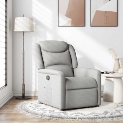 Sonata H Recliner Chair Cloud Grey Fabric - Фотьойли