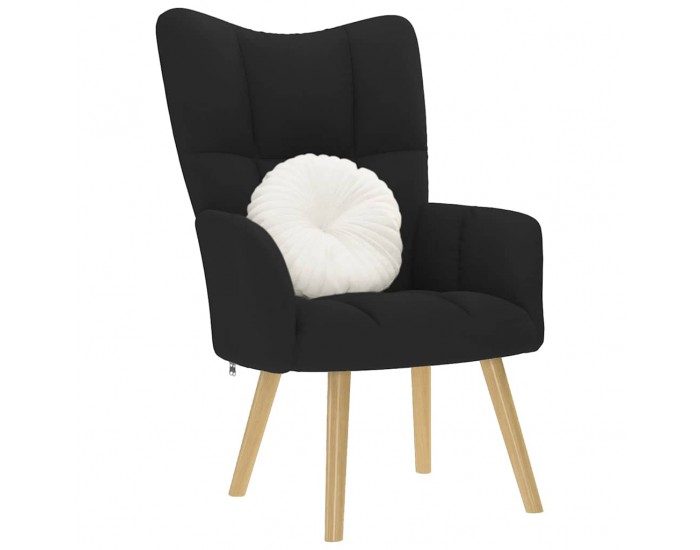 Sonata H Релакс стол, черен, текстил