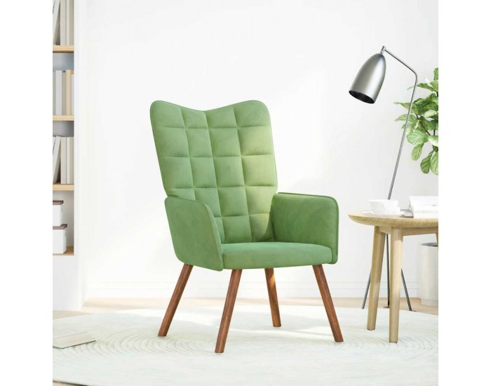 Sonata H Релакс стол, светлозелен, кадифе