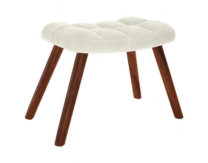 Sonata H Релаксиращ стол с табуретка Cream Velvet