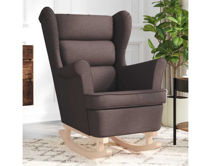 Sonata H Люлеещ се стол Тъмно кафяво 74x90x102 cm плат