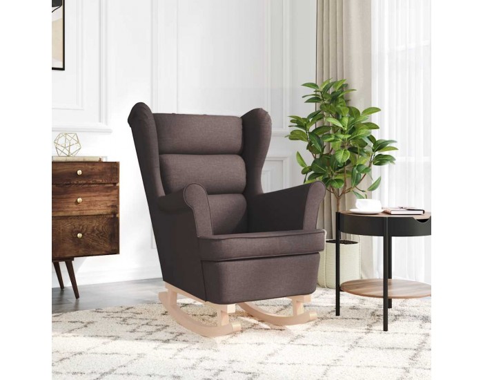 Sonata H Люлеещ се стол Тъмно кафяво 74x90x102 cm плат